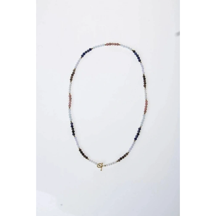 Sertifikalı Terazi Burcu Doğal Taş Kolye