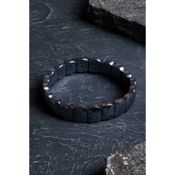 Sertifikalı Trehartz Geniş Kesim Doğal Taş Bileklik