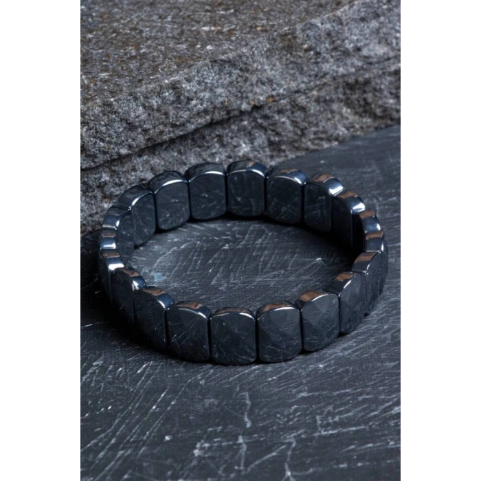 Sertifikalı Trehartz Geniş Kesim Doğal Taş Bileklik