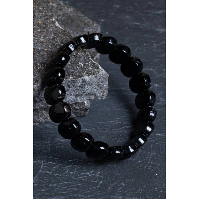 Sertifikalı Turmalin Geniş Kesim Doğal Taş Bileklik