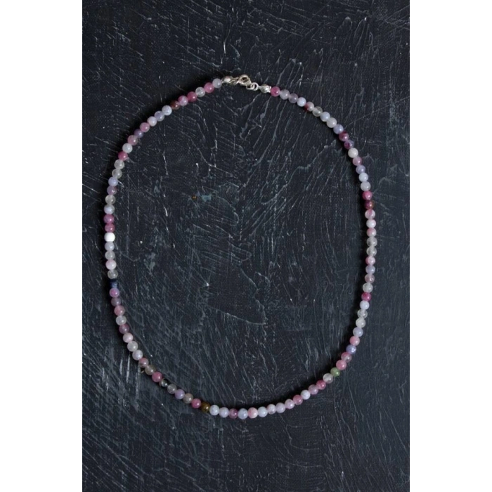 Sertifikalı Turmalin Gümüş Kapama Doğal Taş Kolye