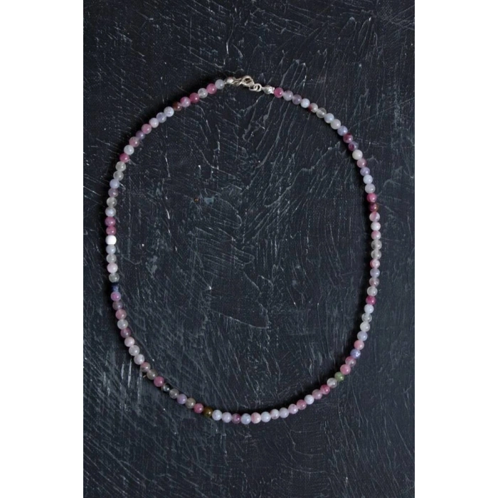 Sertifikalı Turmalin Gümüş Kapama Doğal Taş Kolye