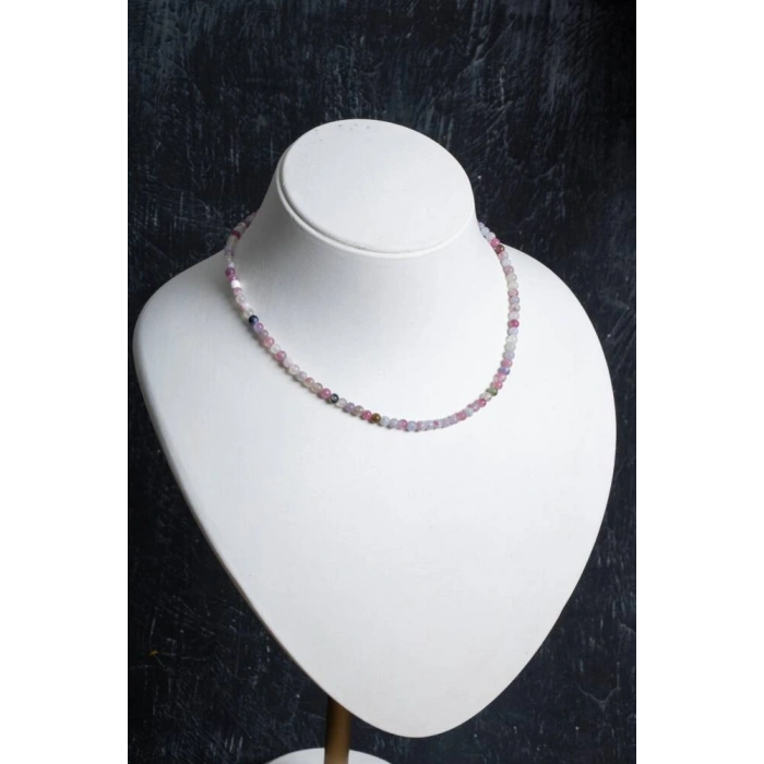 Sertifikalı Turmalin Gümüş Kapama Doğal Taş Kolye