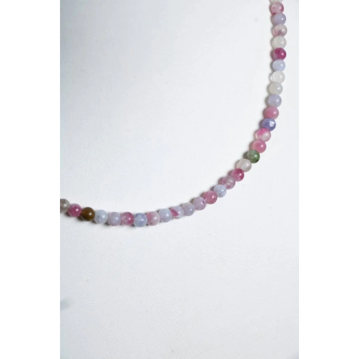 Sertifikalı Turmalin Gümüş Kapama Doğal Taş Kolye