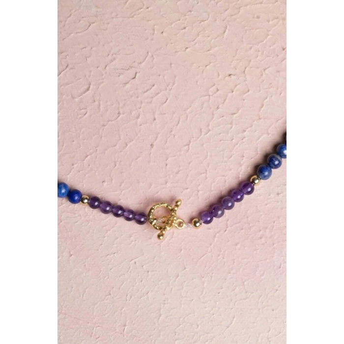 Sertifikalı Yay Burcu Doğal Taş Kolye