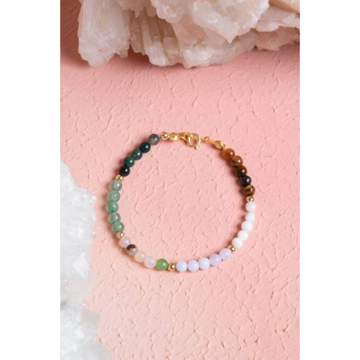 Sertifikalı Yengeç Burcu Doğal Taş Bileklik