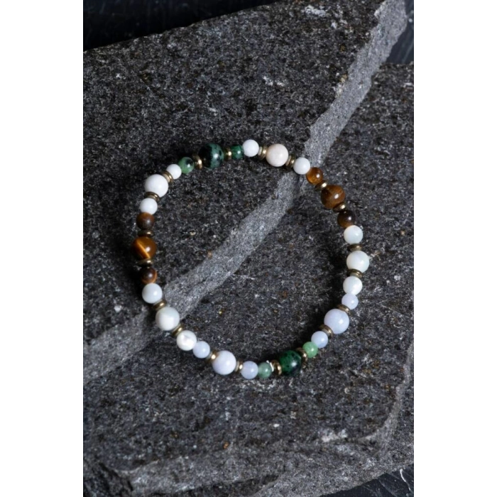 Sertifikalı Yengeç Burcu Doğal Taş Bileklik (SK:263)