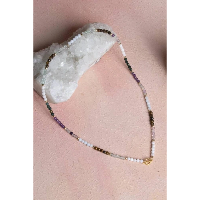 Sertifikalı Yengeç Burcu Doğal Taş Kolye