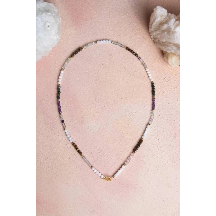 Sertifikalı Yengeç Burcu Doğal Taş Kolye