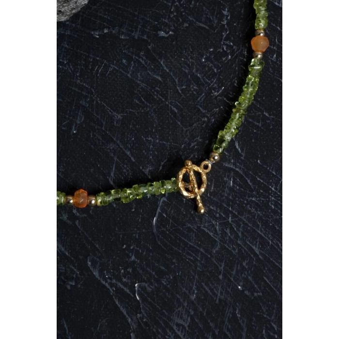 Sertifikalı Zebercet, Karnelyan Akik, Altın Kaplama Gümüş Kapama Doğal Taş Kolye