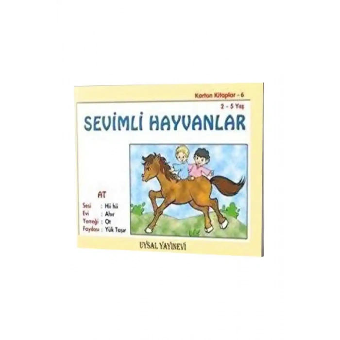 Sevimli Hayvanlar - Karton Kitap 6 - 2-5 Yaş