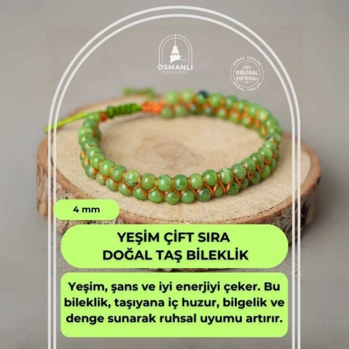 Sitrin Natürel Kesim Doğal Taş Makrome Bileklik