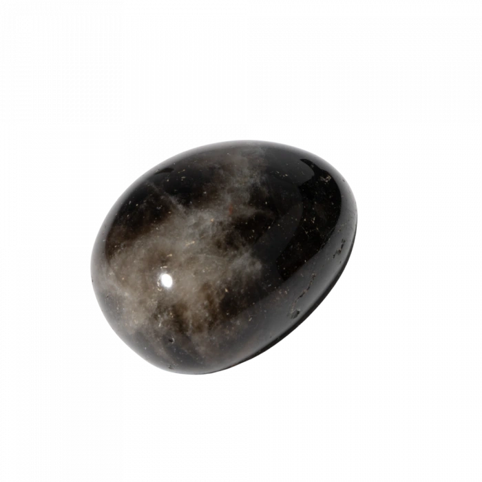 Siyah Göz Akik Doğal Taş Tımbıl El Taşı