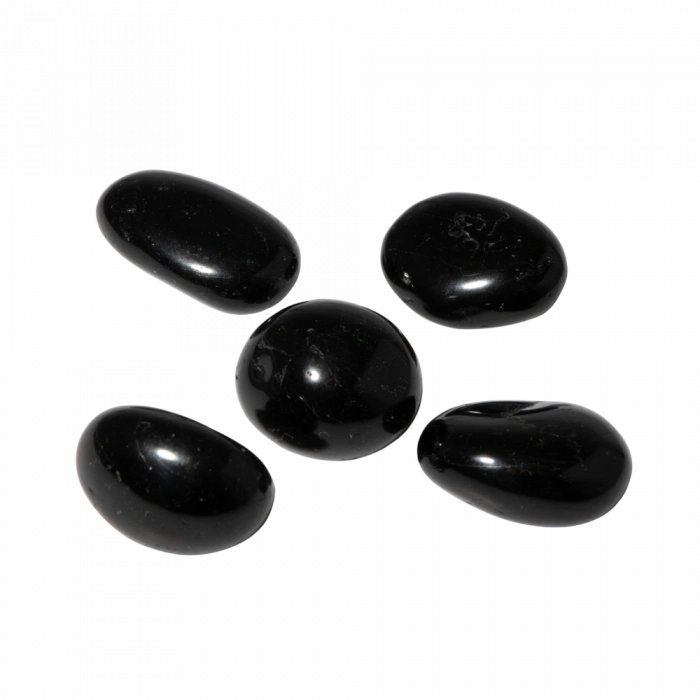 Siyah Turmalin Doğal Taş Tımbıl El Taşı