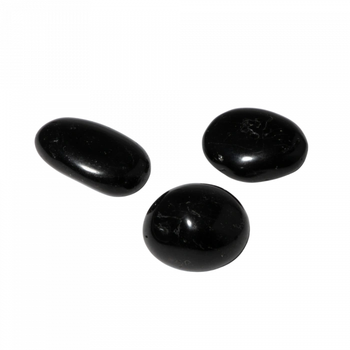 Siyah Turmalin Doğal Taş Tımbıl El Taşı