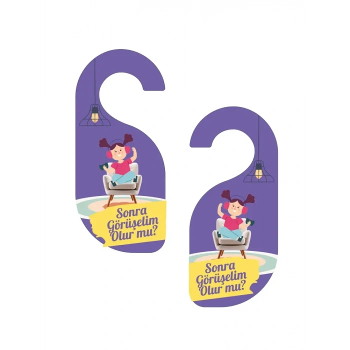 Sonra Görüşelim Kapı Askısı Kapı Uyarı Levhası