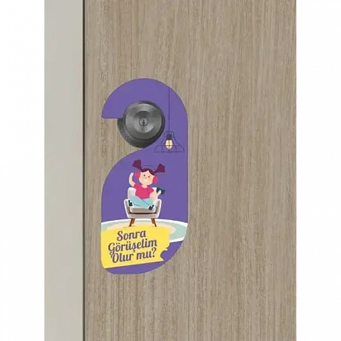 Sonra Görüşelim Kapı Askısı Kapı Uyarı Levhası