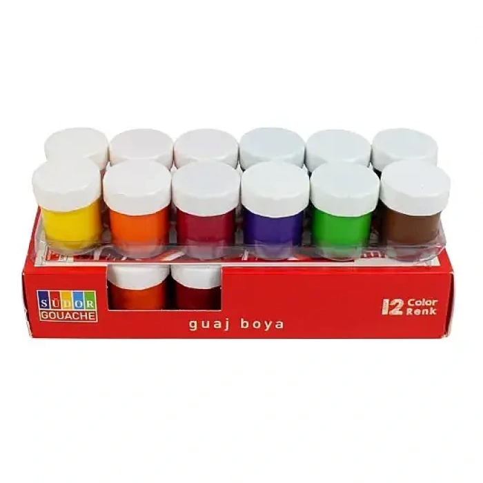 Südor Guaj Boya Set 12 Renk 20 ml