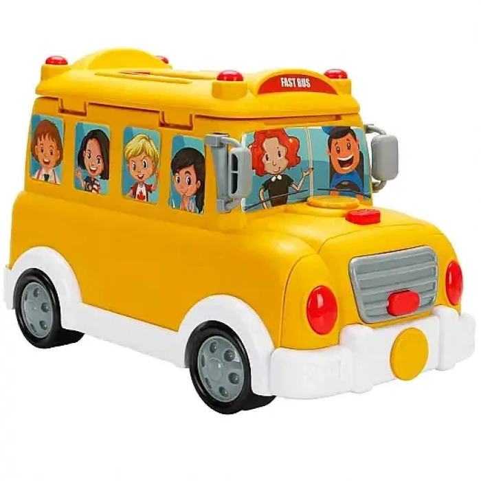 Sunman School Bus Shop Binilebilen 34 Parçalı Sesli Işıklı Set