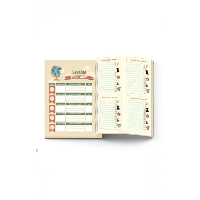 Süresiz Planlı Yaşam Ajandası - Stickerlı