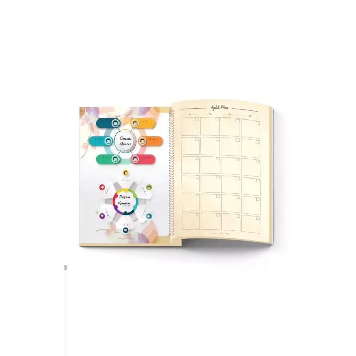 Süresiz Planlı Yaşam Ajandası - Stickerlı