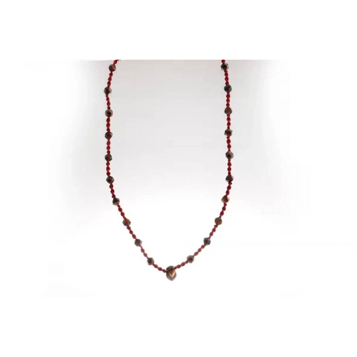 Terra, Kaplan Gözü - Dumanlı Kuvars Doğal Taş Kolye