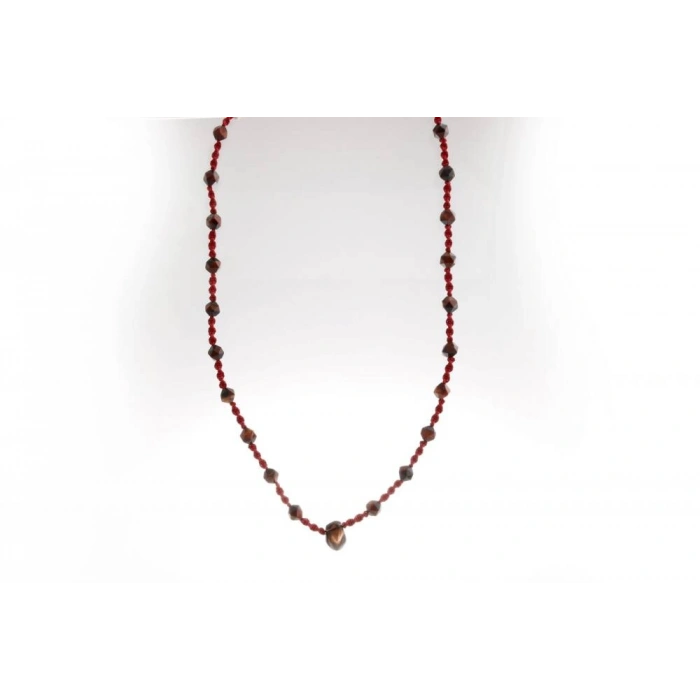 Terra, Kaplan Gözü - Dumanlı Kuvars Doğal Taş Kolye