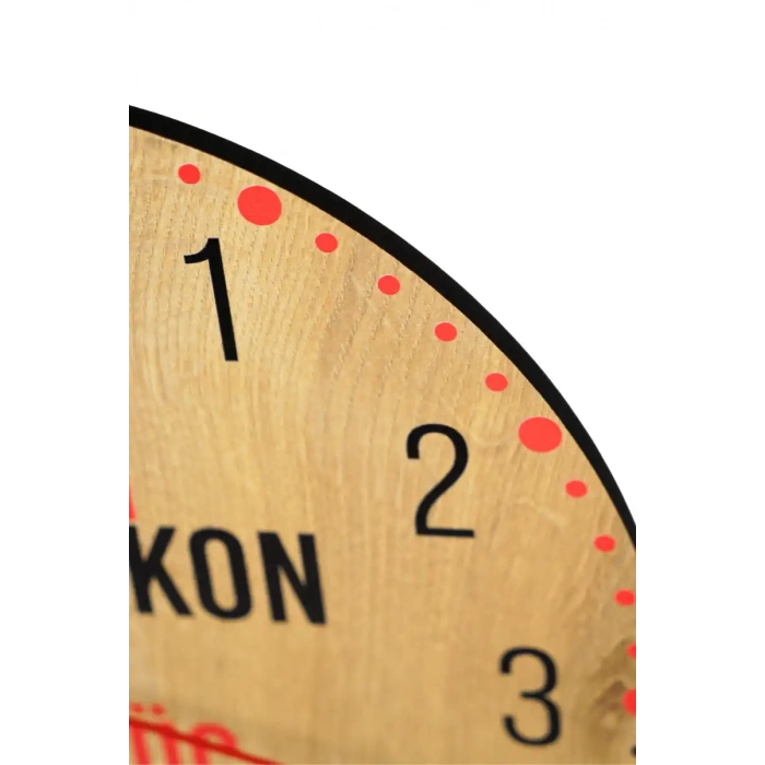 Türkçe Saat On Yatağa Kon Saat 30x30Cm