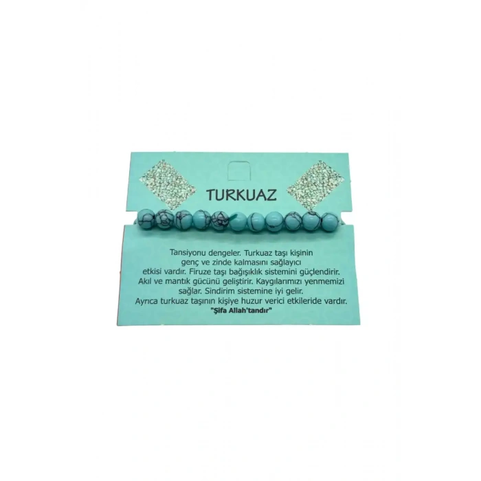 Turkuaz Doğal Taş Bileklik