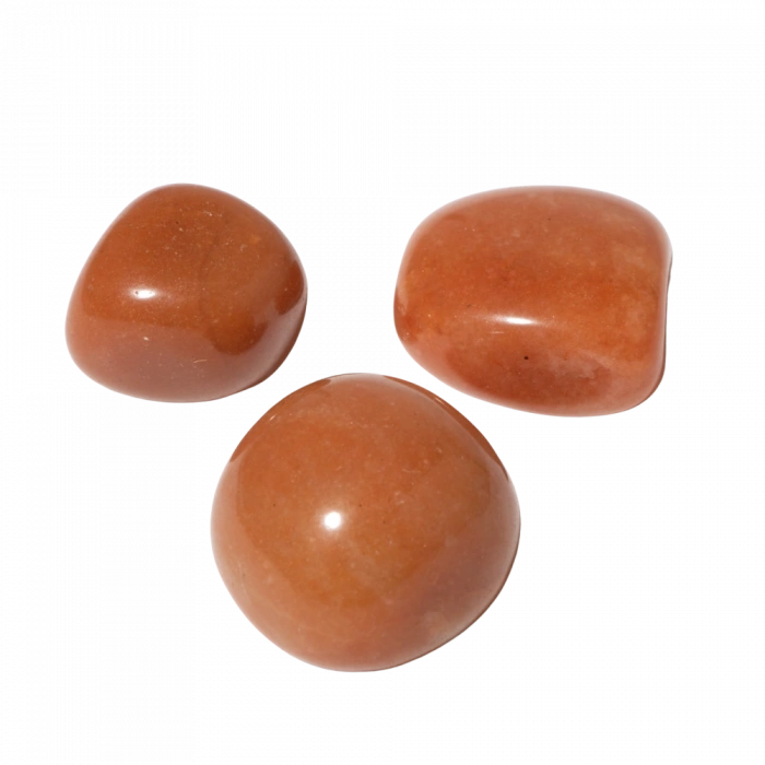 Turuncu Aventurin Doğal Taş Tımbıl El Taşı