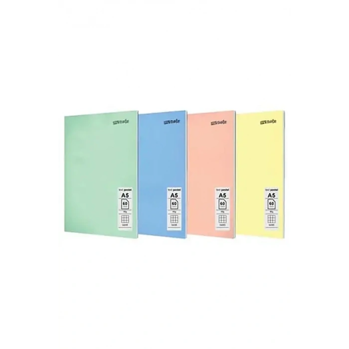 Umur Mynote Çizgili Defter 60Yp A5 Text Pastel Kapak
