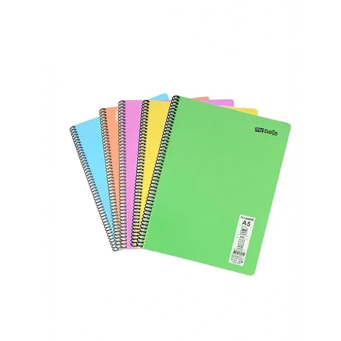 Umur Mynote Kareli Defter 100 Yp A5 Flex Pastel Kapak Spiralli