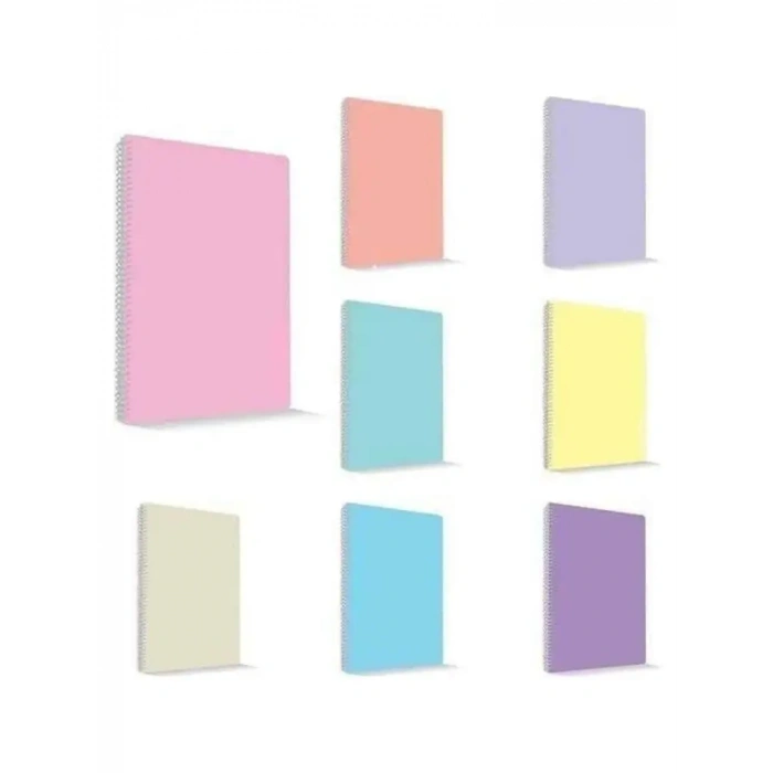 Umur Mynote Kareli Defter 60 Yp A4 Flex Pastel Kapak Spiralli