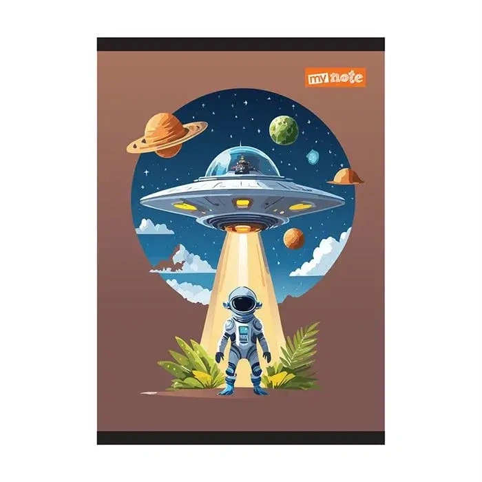 Umur Mynote Uzay Kareli Defter 60 Yp A4 PP Kapak Tel Dikiş