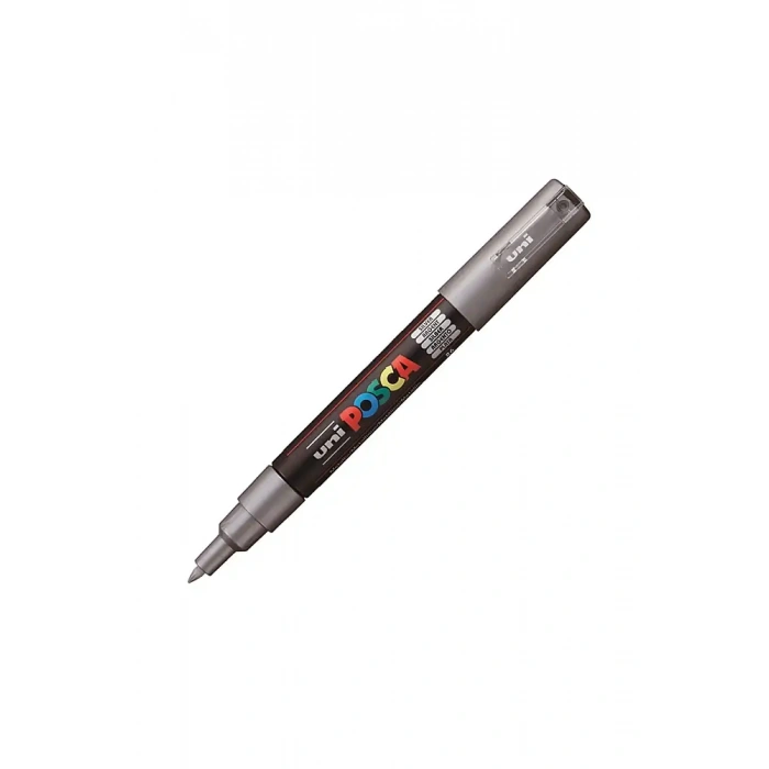 Uniball Posca 1M Markör 0.7 mm Gümüş