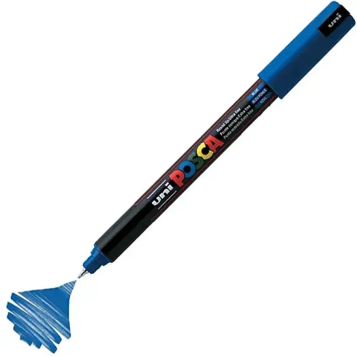 Uniball Posca 1M Markör 0.7 mm Mavi