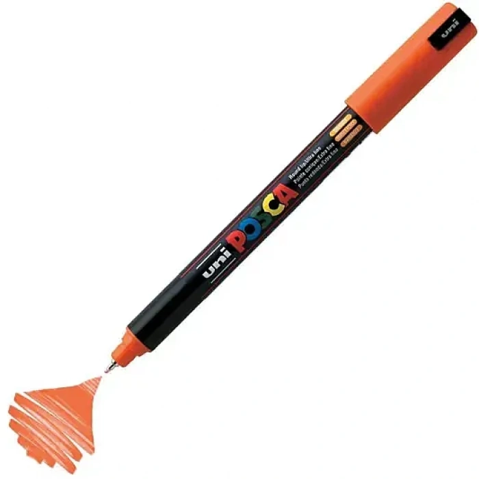 Uniball Posca 1M Markör 0.7 mm Turuncu