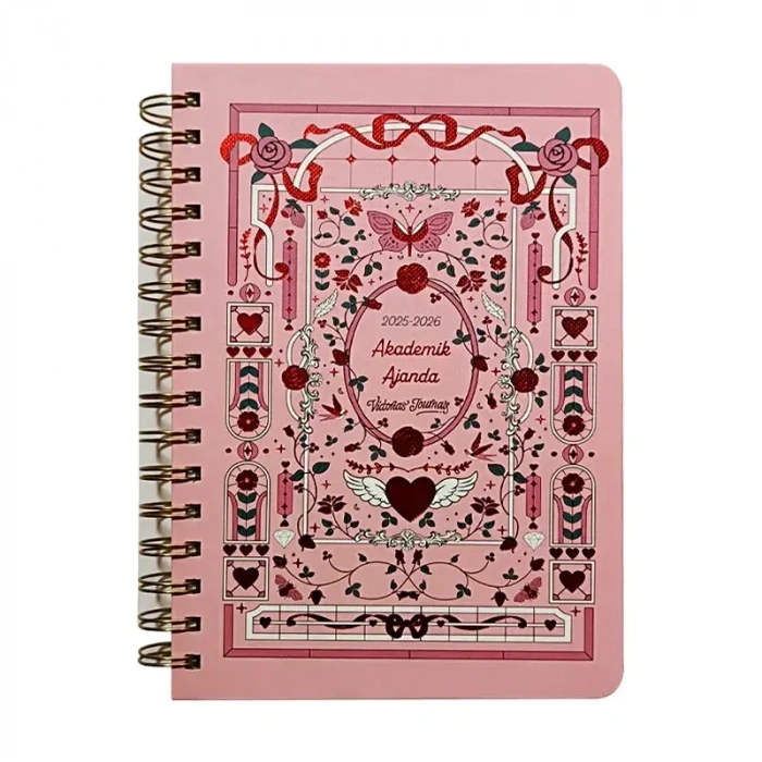 Victorias Journals Akademik Ajanda A5 Spr Sert Kapak 2025-2026