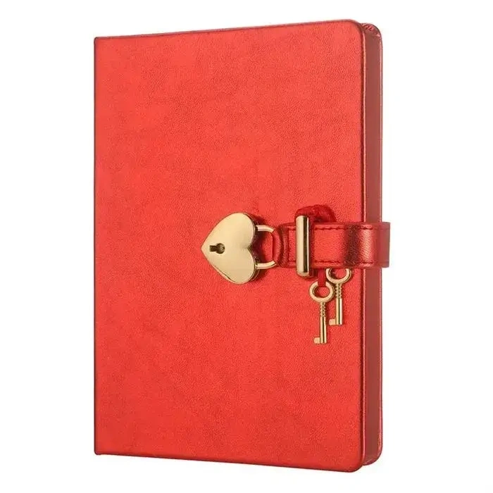 Victorias Journals Hush Hush Kırmızı Kalp Kilitli Özel 160 Yp 13x18