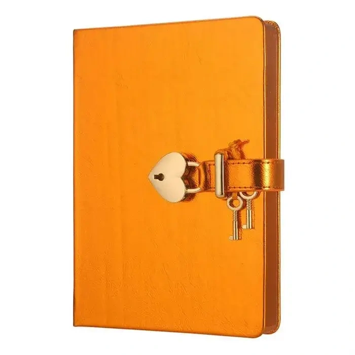 Victorias Journals Hush Hush Turuncu Kalp Kilitli Özel 160 Yp 13x18