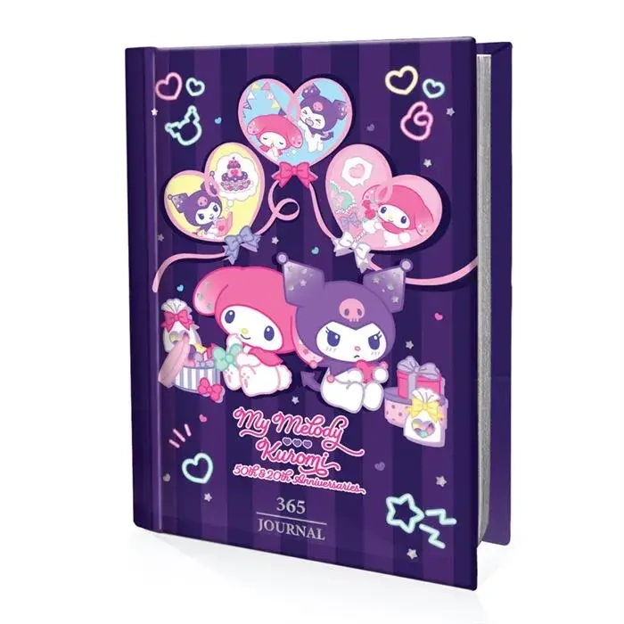 Victorias Journals Kuromi & My Melody 365 Gün Günlük Çizgili 368 Yp A7