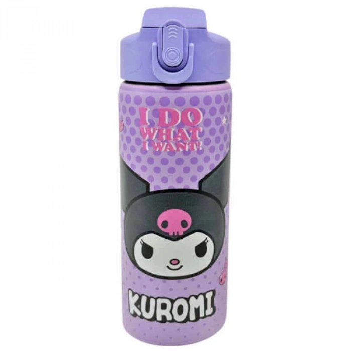 Wıggle Kuromi Çelik Matara 600Ml