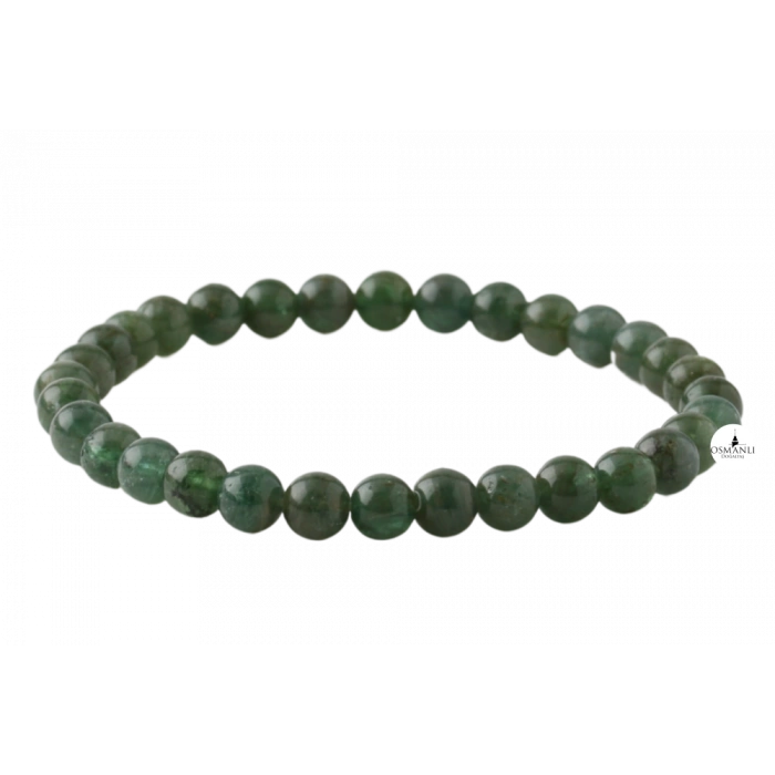Yeşil Apatit 6mm Doğal Taş Bileklik