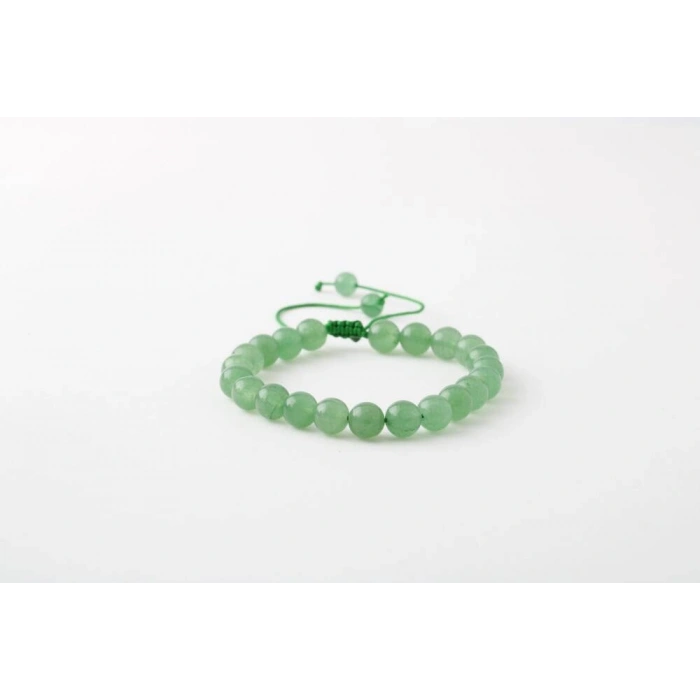 Yeşil Aventurin 8mm Merdiven Kapama Doğal Taş Bileklik