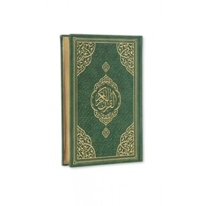 Yeşil Hafız Boy Kuranı Kerim Kenar Yaldızlı Deri Cilt