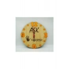 Ahşap Duvar Saati Aşk 5 Vakittir 24x24Cm