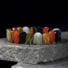 Akrep Burcu Bileklik Dumanlı Kuvars, Golden Obsidyen, Jasper, Kaplan Gözü, Kırmızı Akik, Pembe Kuvars