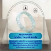 Akuamarin Doğal Taş Geniş Kesim Bileklik
