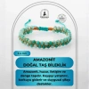 Amazonit 3-4mm Çift Sıra Doğal Taş Bileklik