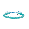 Amazonit 6mm Merdiven Kapama Doğal Taş Bileklik